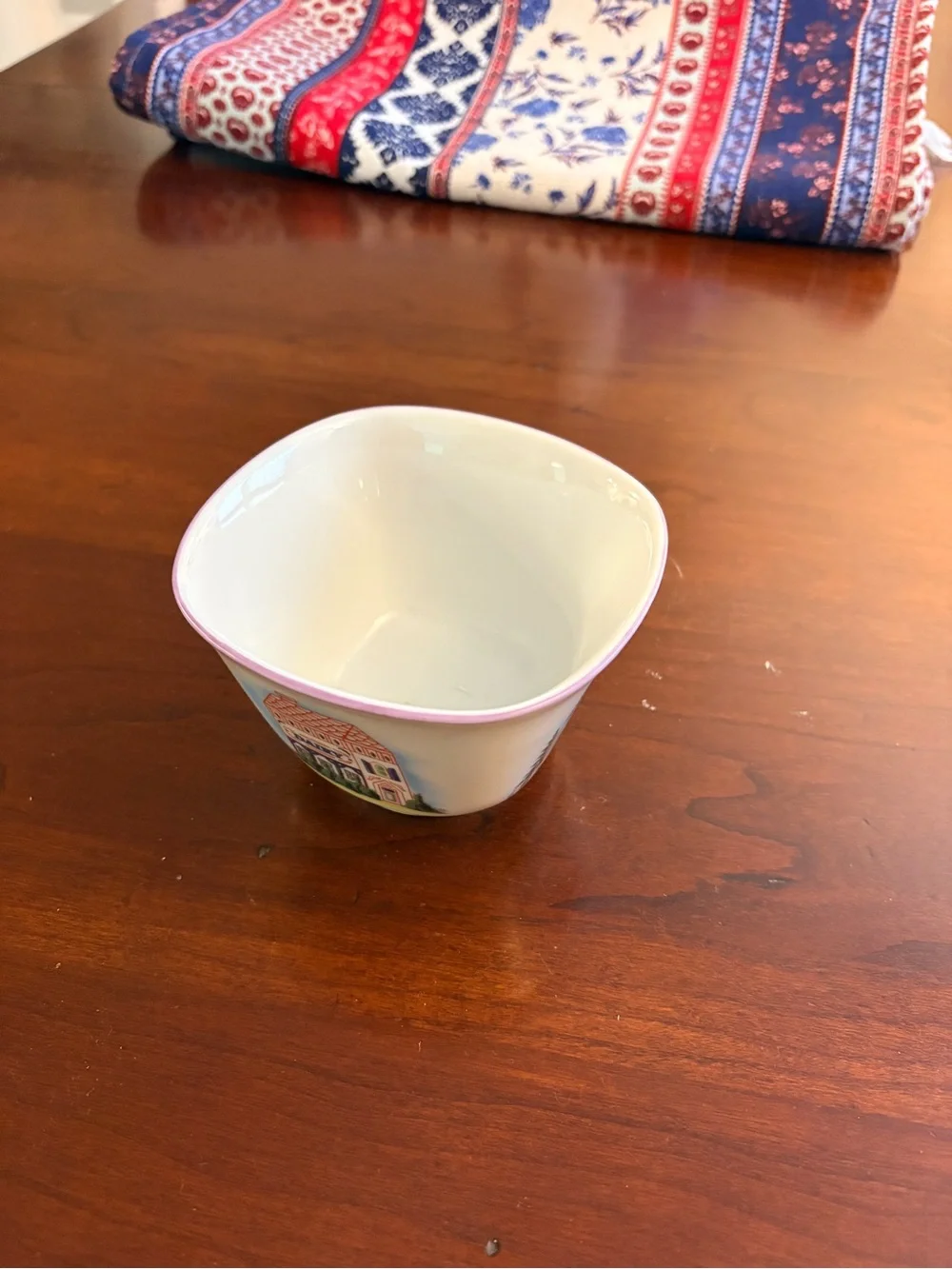 Lenox Village Fruit Bowl 2000 Porcelain